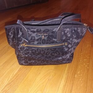 Michael Kors Black Leopard Purse